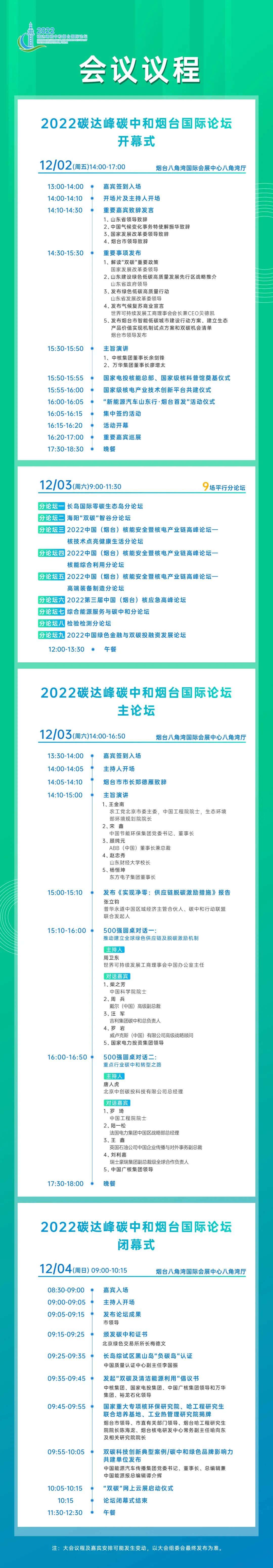 “2022碳達(dá)峰碳中和煙臺(tái)國(guó)際論壇”今日在煙臺(tái)開幕